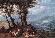 BRUEGHEL, Jan the Elder Going to the Market fdf china oil painting artist